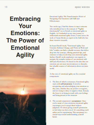 Embracing Your Emotions: The Power of Emotional Agility